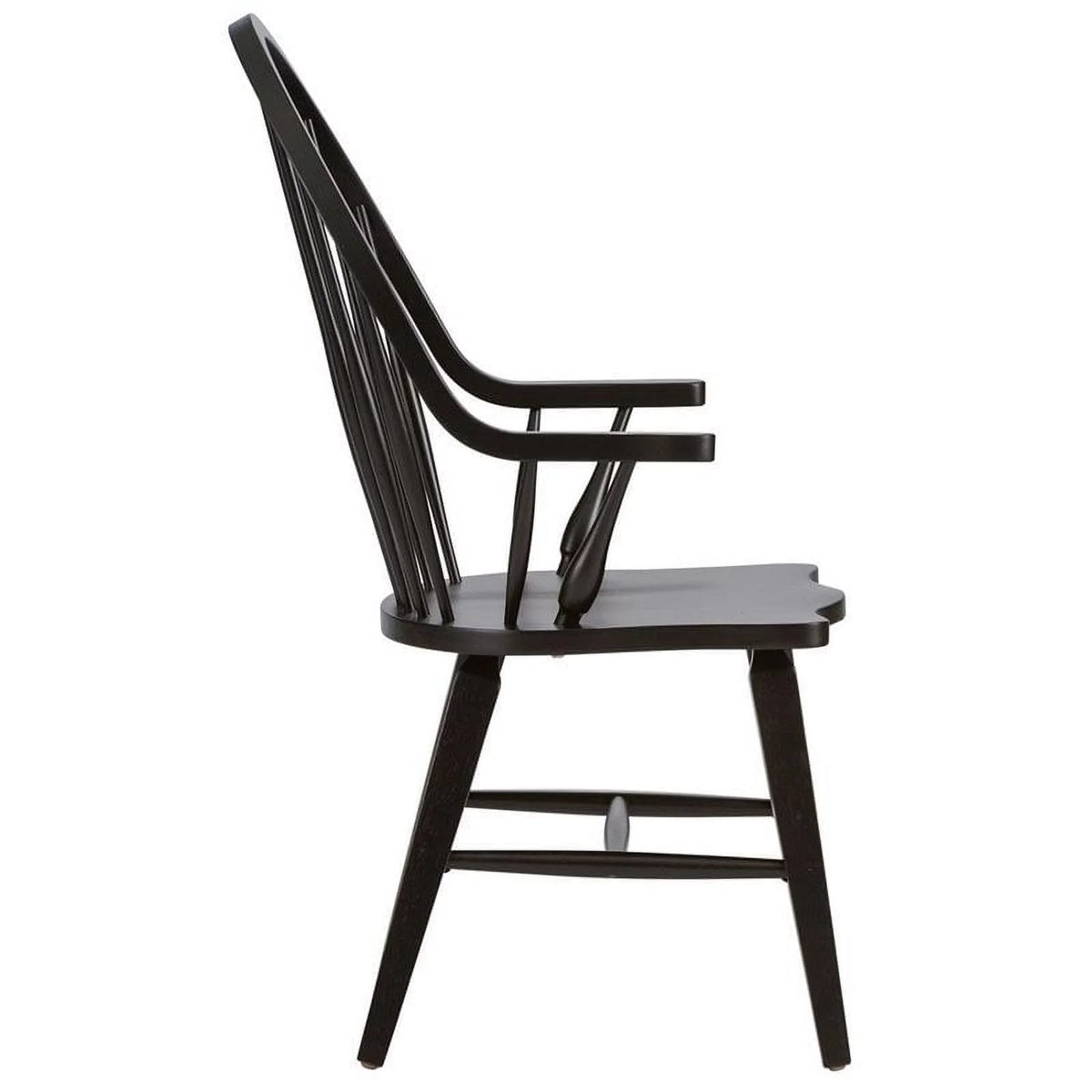 Dark Brown Windsor Back Arm Chair C5289