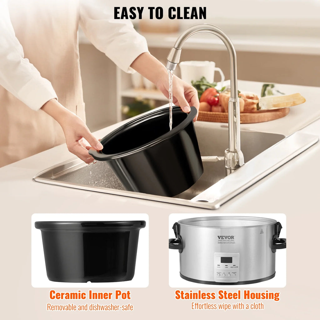 8QT Electric Slow Cooker L137375