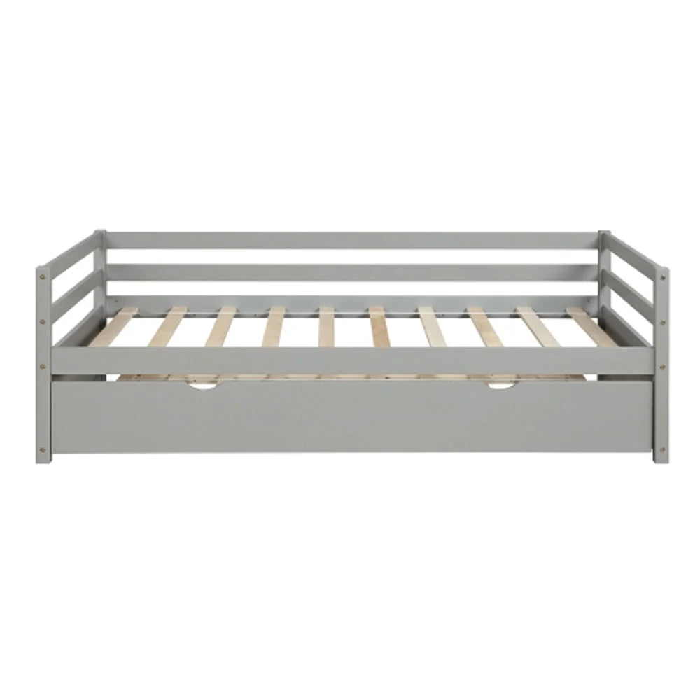 Twin Size Gray Daybed with Trundle X101