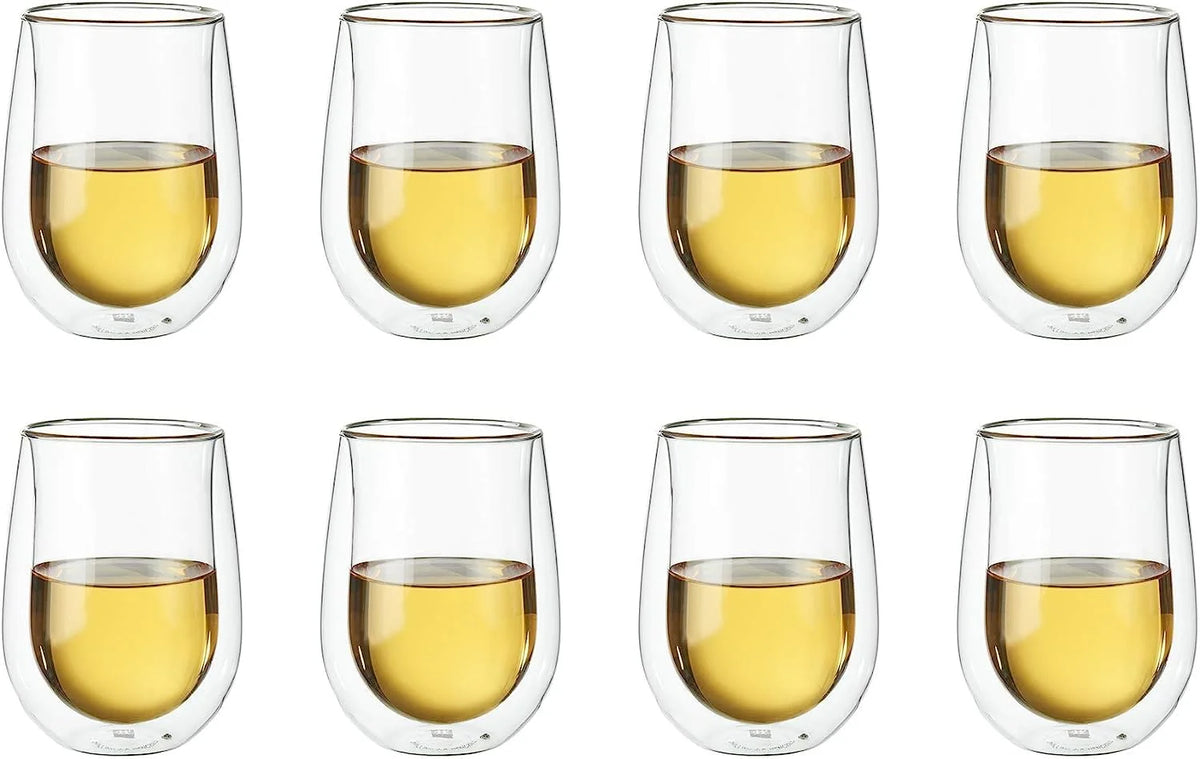 Double Wall Wine Glass 8-Pc V235029