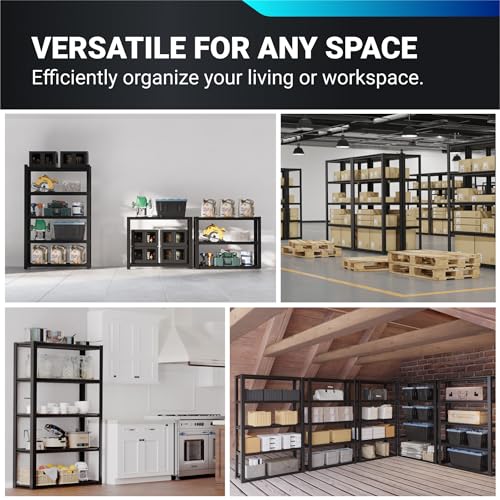 Heavy Duty 5-Tier Garage Shelving 2000 lbs L458068