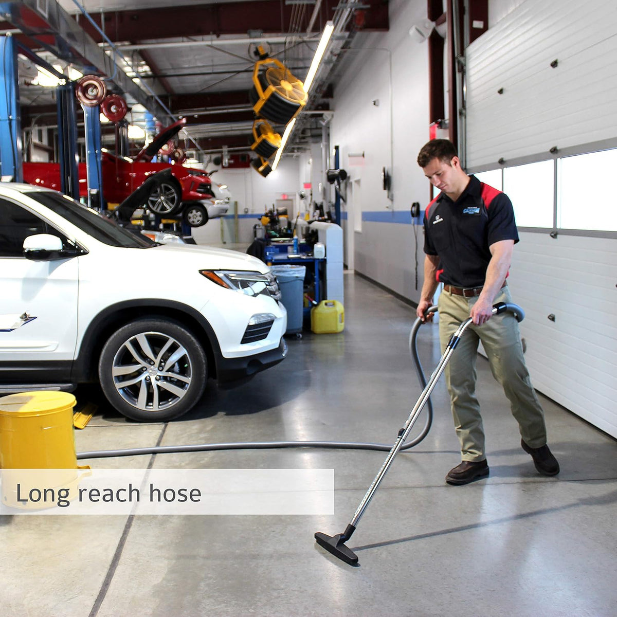 Wall Mounted Garage and Car Vacuum with 50 ft. Hose and Tools I298