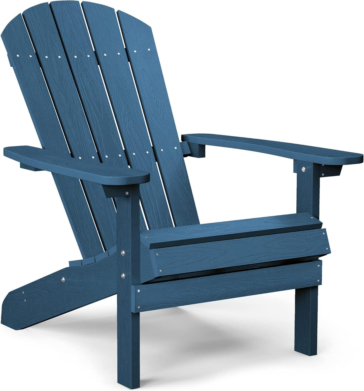 Adirondack Chairs Set of 2 Plastic Weather Resistant Grey J895