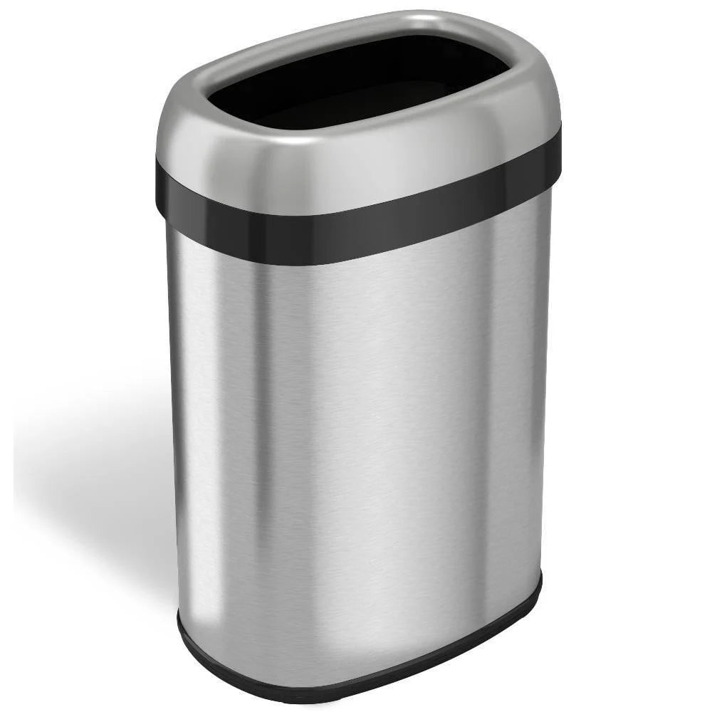 13gal Stainless Steel Trash Can and Recycle Bin S89528