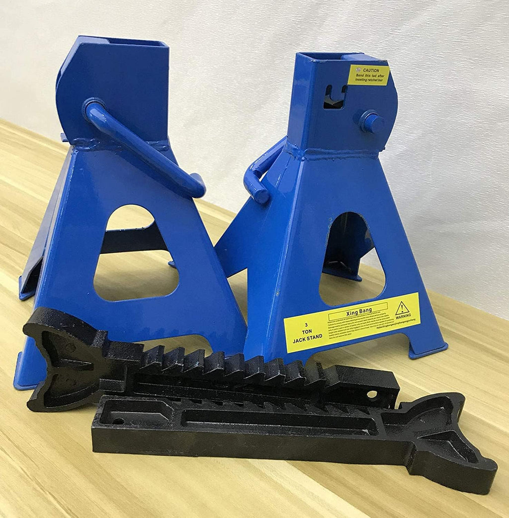 Set of 4 Heavy Duty 6 Ton Adjustable Steel Jack Stands M945481