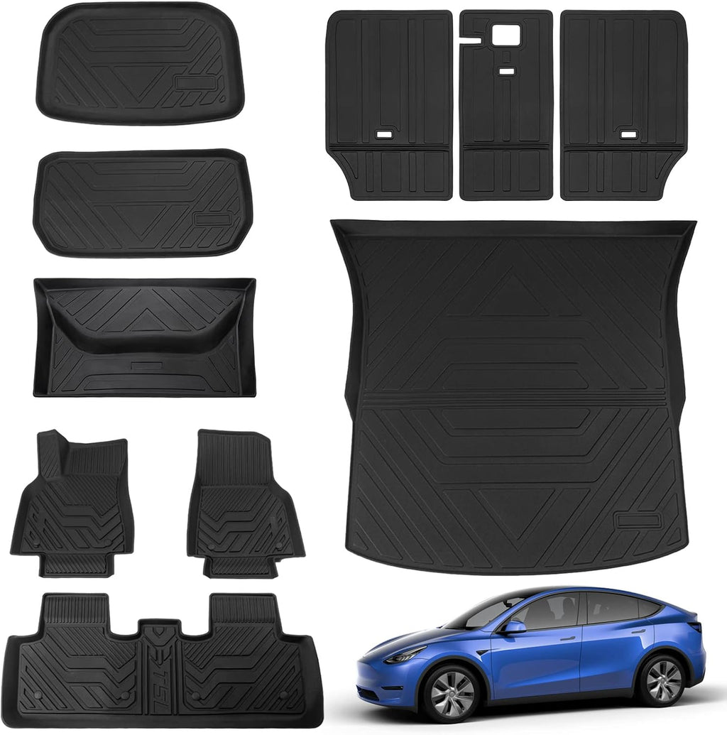 Tesla Model Y Trunk Mat Floor Mats Cargo Liner 5-Seater N18633