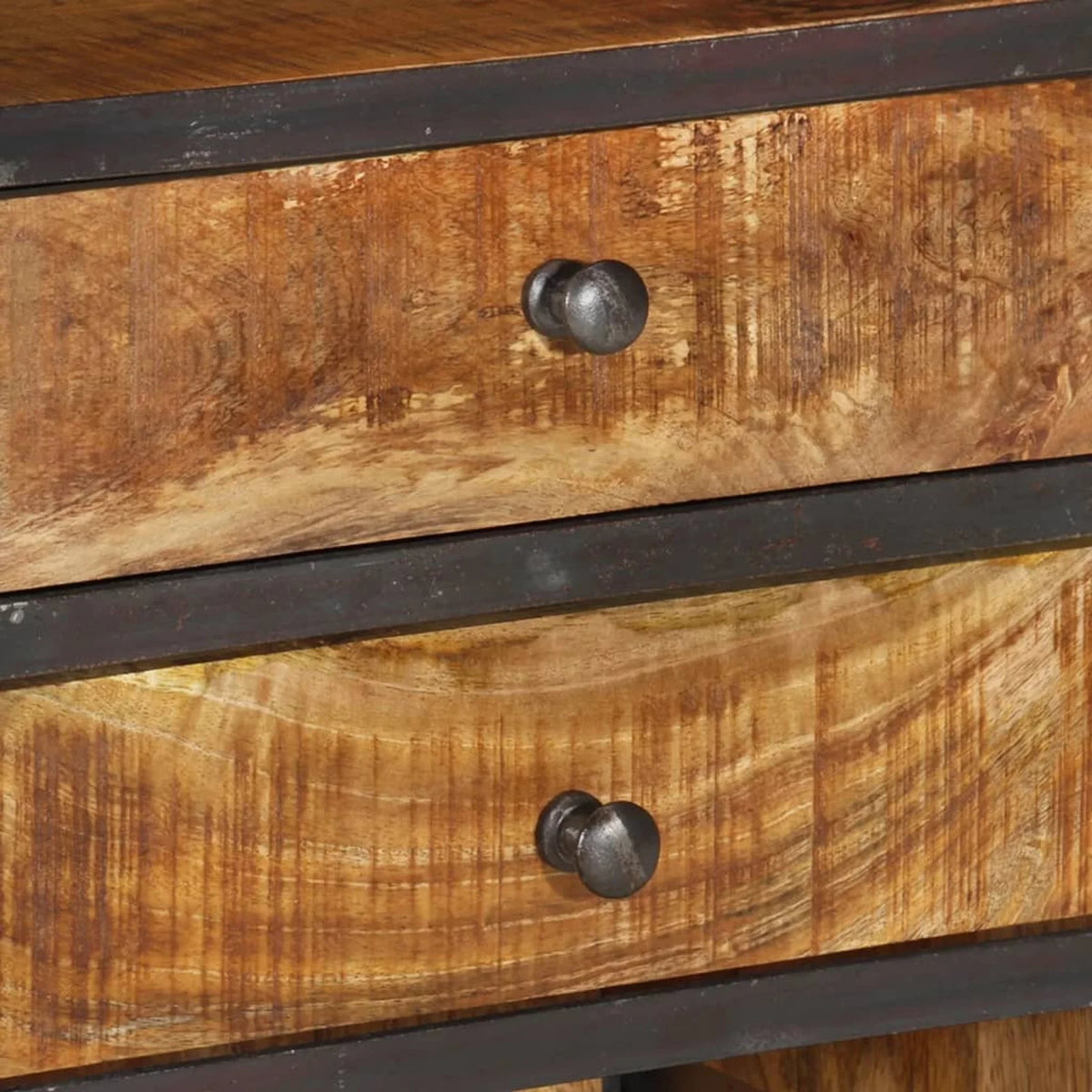 Wood Highboard with 2 Drawers and 4 Shelves B754129