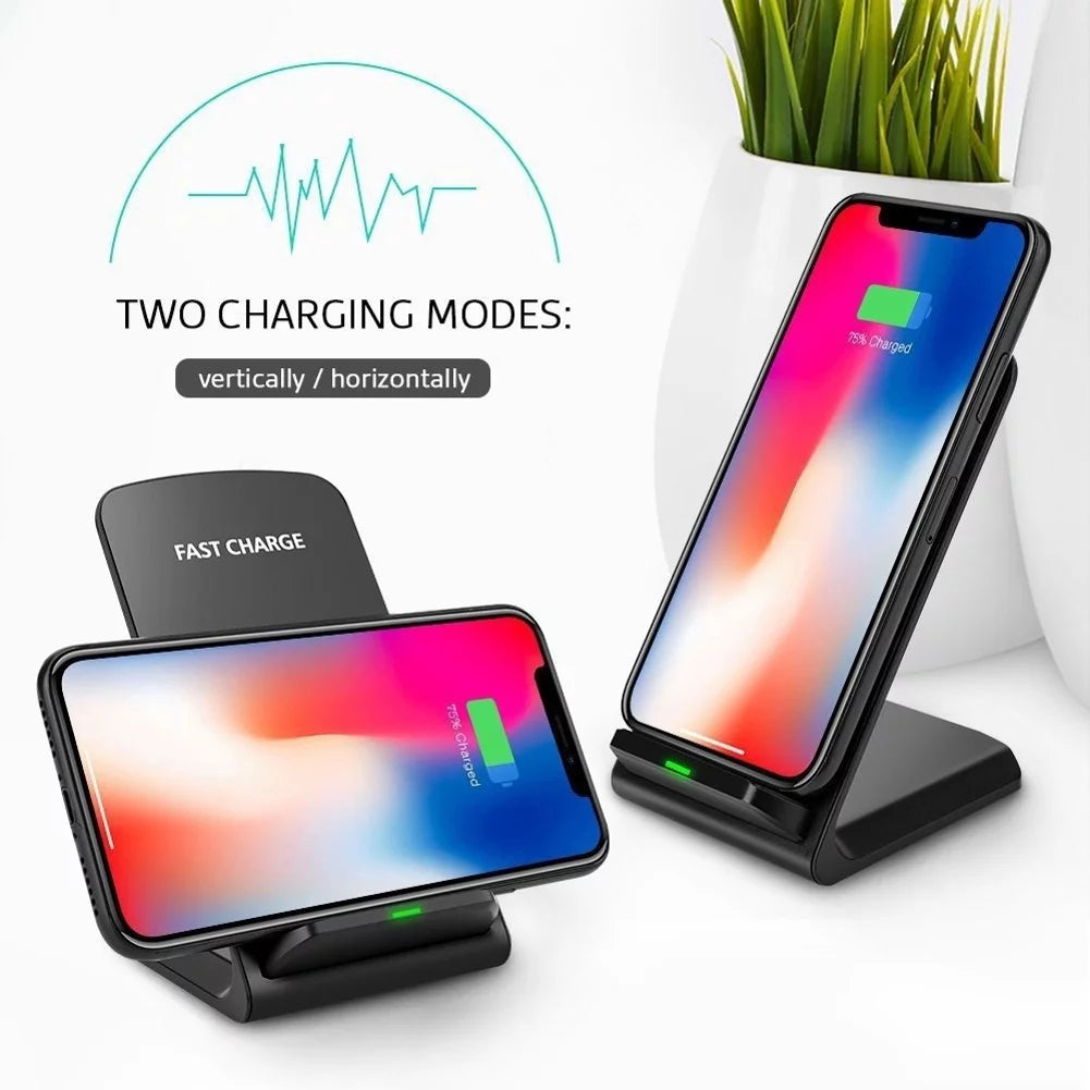 10W Fast Wireless Charger Stand Detachable 2-Coils Charging Pad L663255