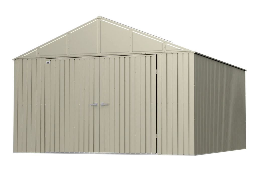 Steel Storage Shed 12x14 Cool Grey S262108