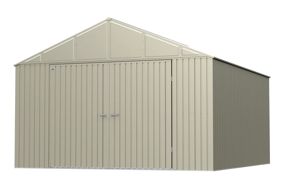 Steel Storage Shed 12x14 Cool Grey S262108