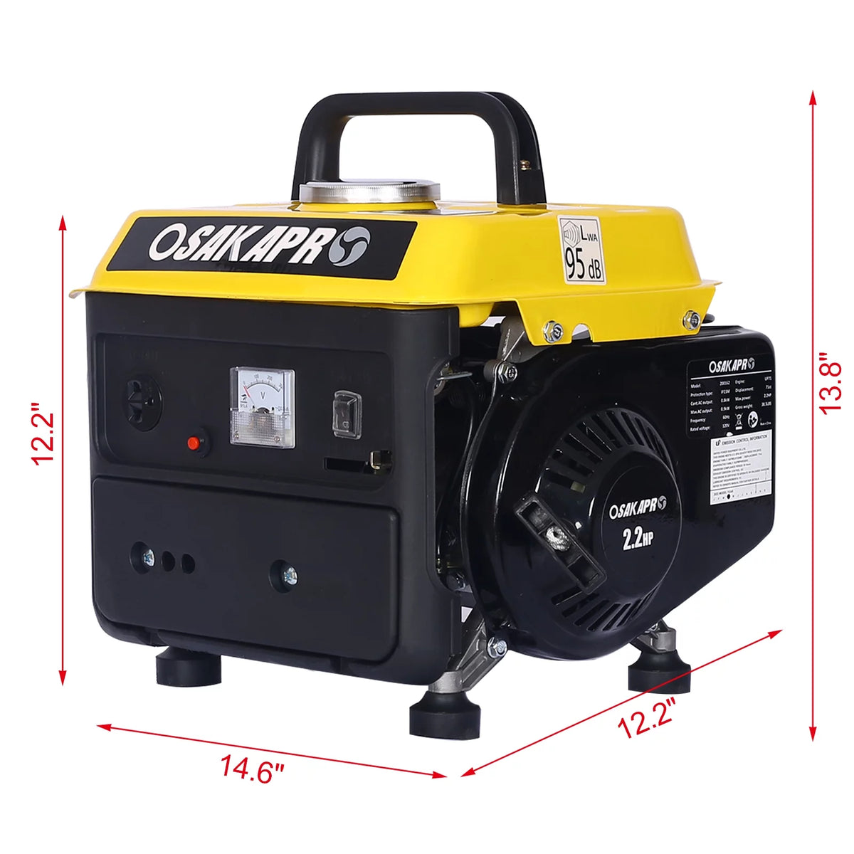 2.2HP Portable Gas Powered Inverter Generators Z90279