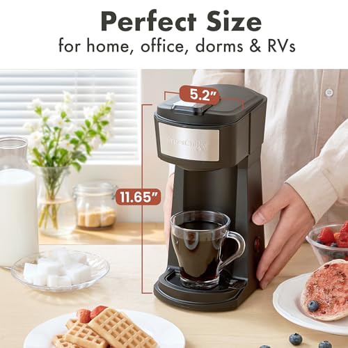 Iced/Hot Coffee Maker, 8, 10 or 12oz Pours, Black/Stainless-Steel U651