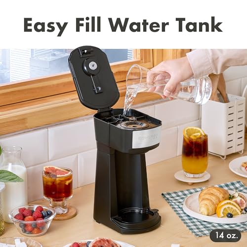 Iced/Hot Coffee Maker, 8, 10 or 12oz Pours, Black/Stainless-Steel U651