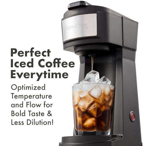 Iced/Hot Coffee Maker, 8, 10 or 12oz Pours, Black/Stainless-Steel U651