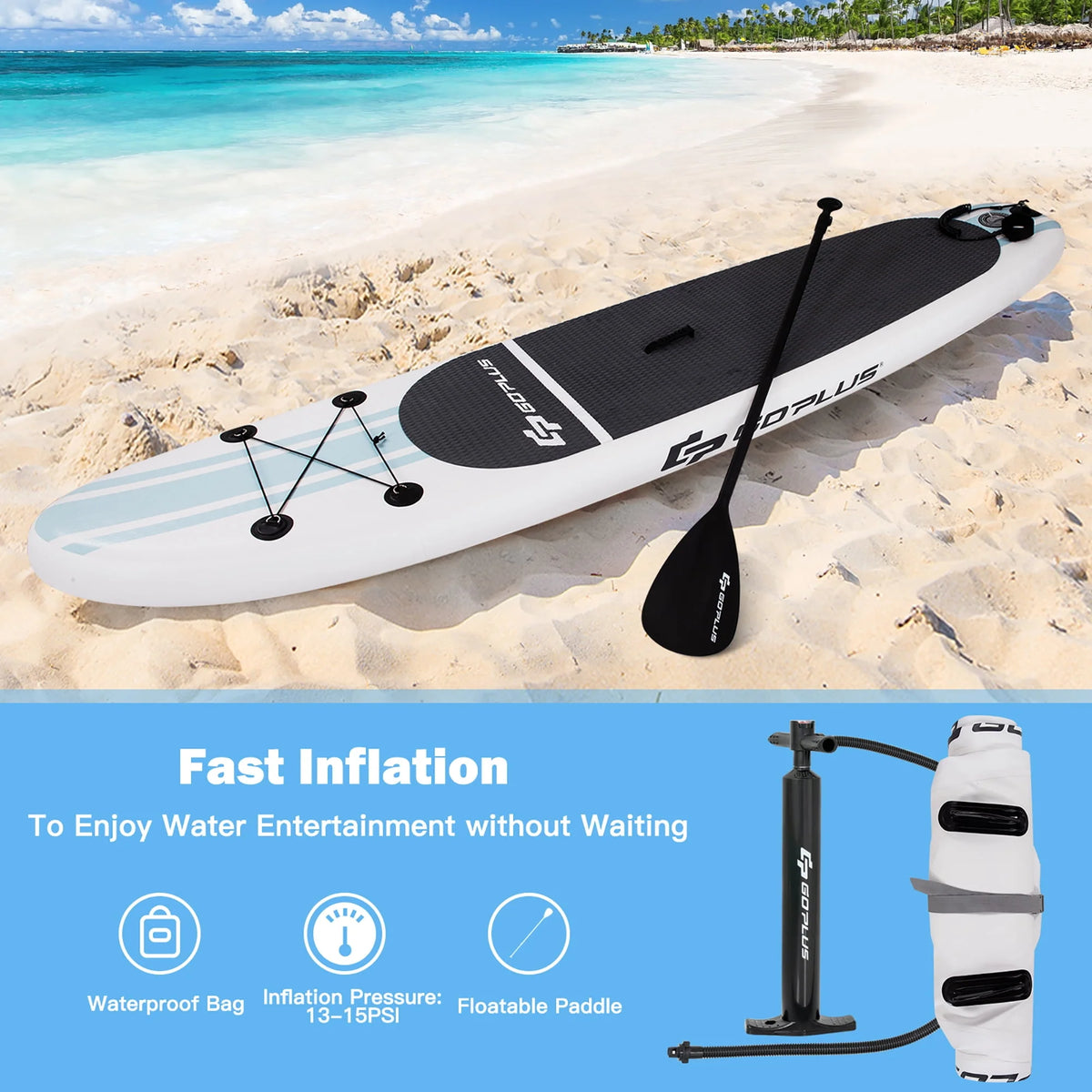 11' Inflatable Stand Up Paddle Board R5907