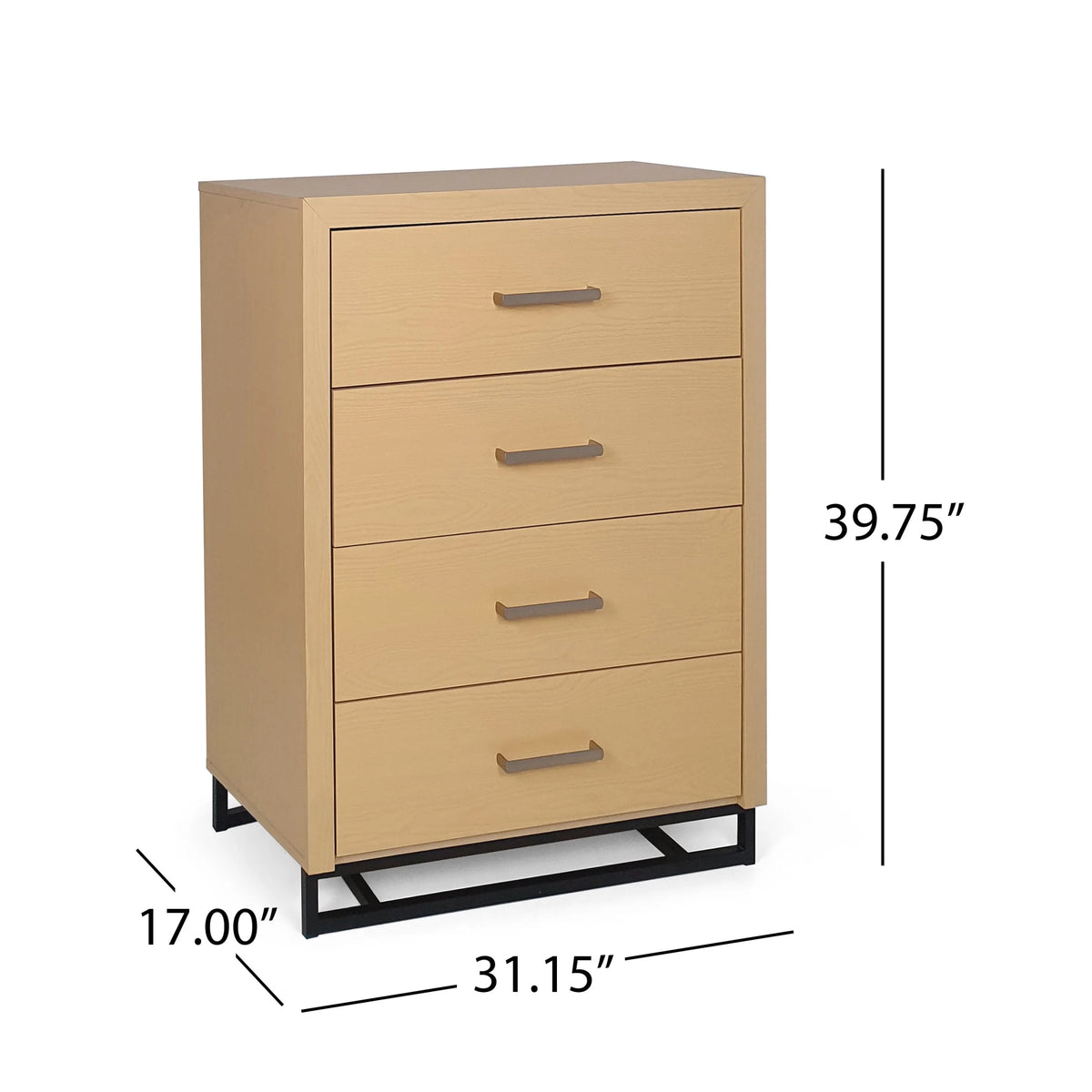 2 Piece 4 Drawer Dresser and Nightstand Set Z2773