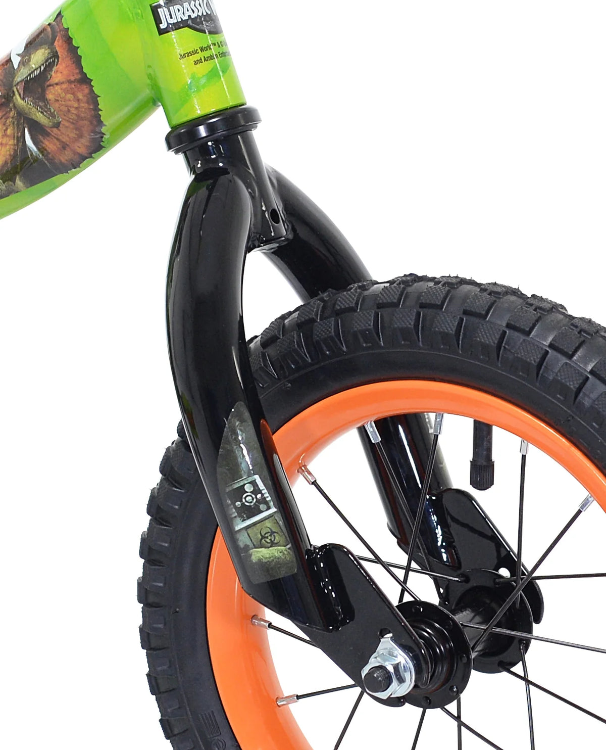 Green and Orange 12-inch Boy's Bicycle with Training Wheel U4220
