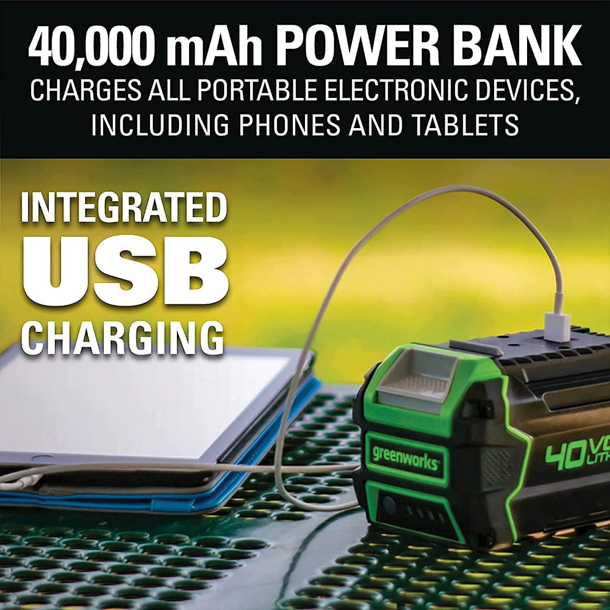 40V 16-inch Brushless Chainsaw with 4 Ah Battery and Charger V9950