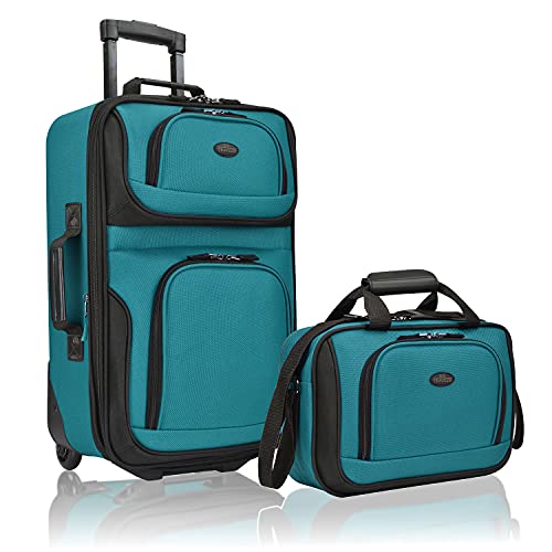Camouflage 20" Softside Expandable Carry-On Suitcase Set G310317