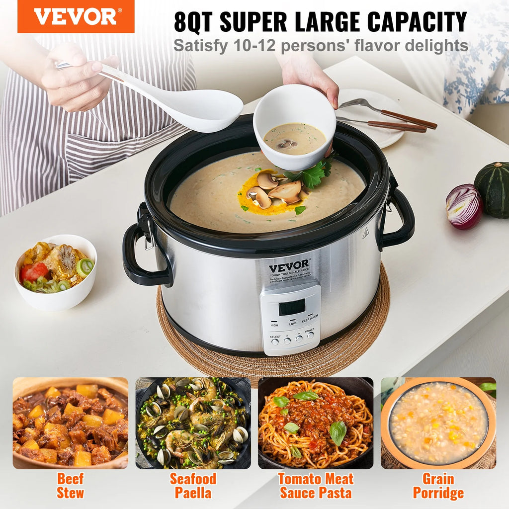 8QT Electric Slow Cooker L137375