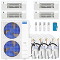 42,000 BTU 4 Zone Ceiling Cassette Ductless Air Conditioner and Heat Pump I772876