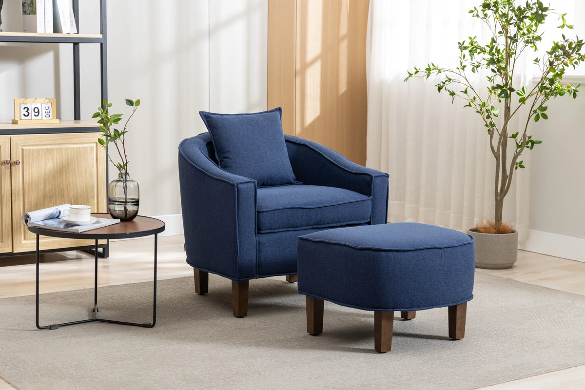 Accent Chair with Ottoman P644008