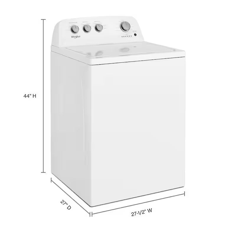 White Top Load Washing Machine with Soaking Cycles P491