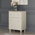 Beige Storage Cabinet with Drawer and Door W9158
