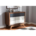 Multicolor Finished Wood 6-Drawer Chest F80368