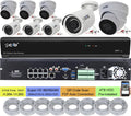 16CH NVR 8MP 4K H.265 with 4TB HDD and 8 Cameras T540635