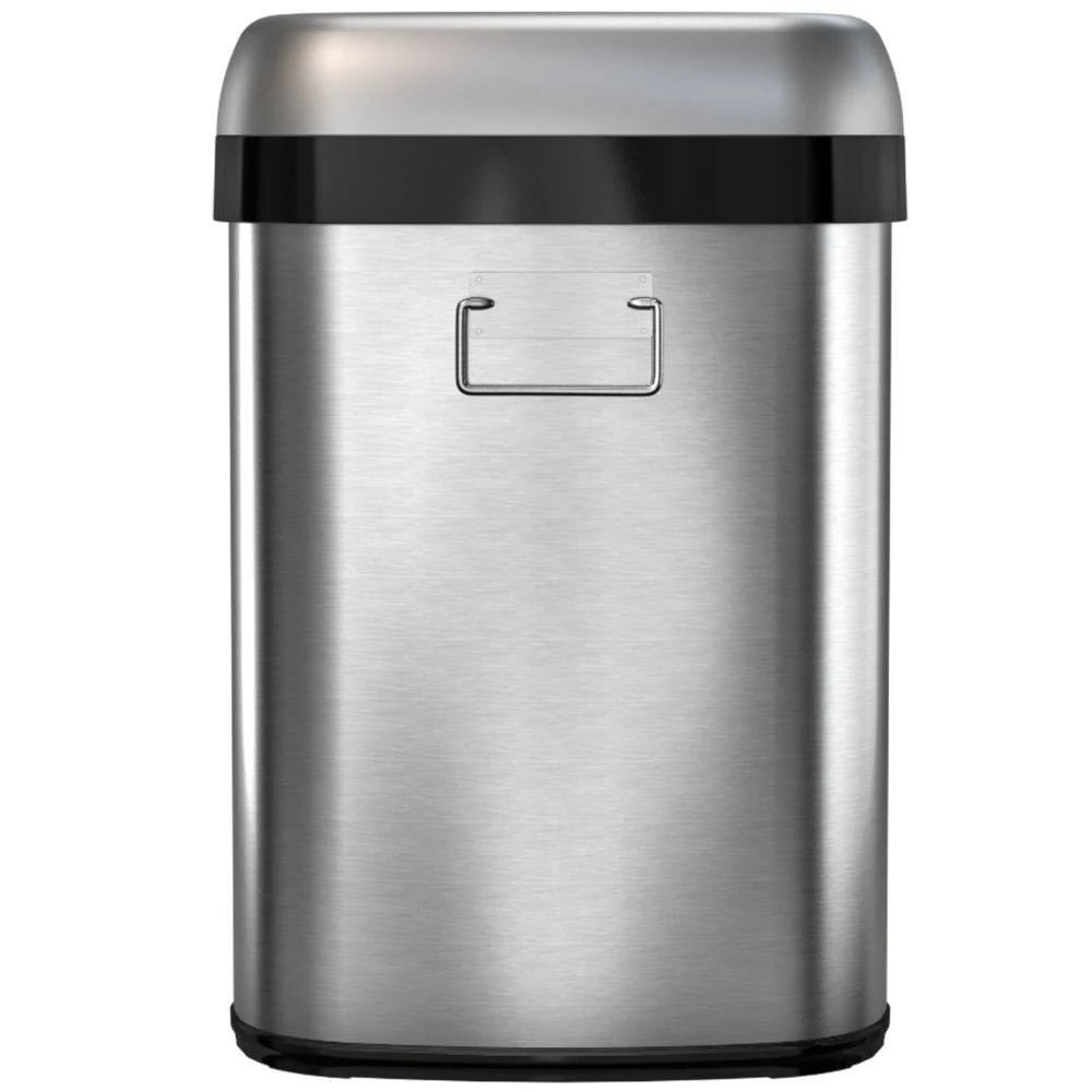13gal Stainless Steel Trash Can and Recycle Bin S89528