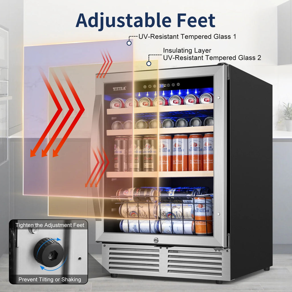 24'' 150-Cans Built-in Beverage Cooler J4249