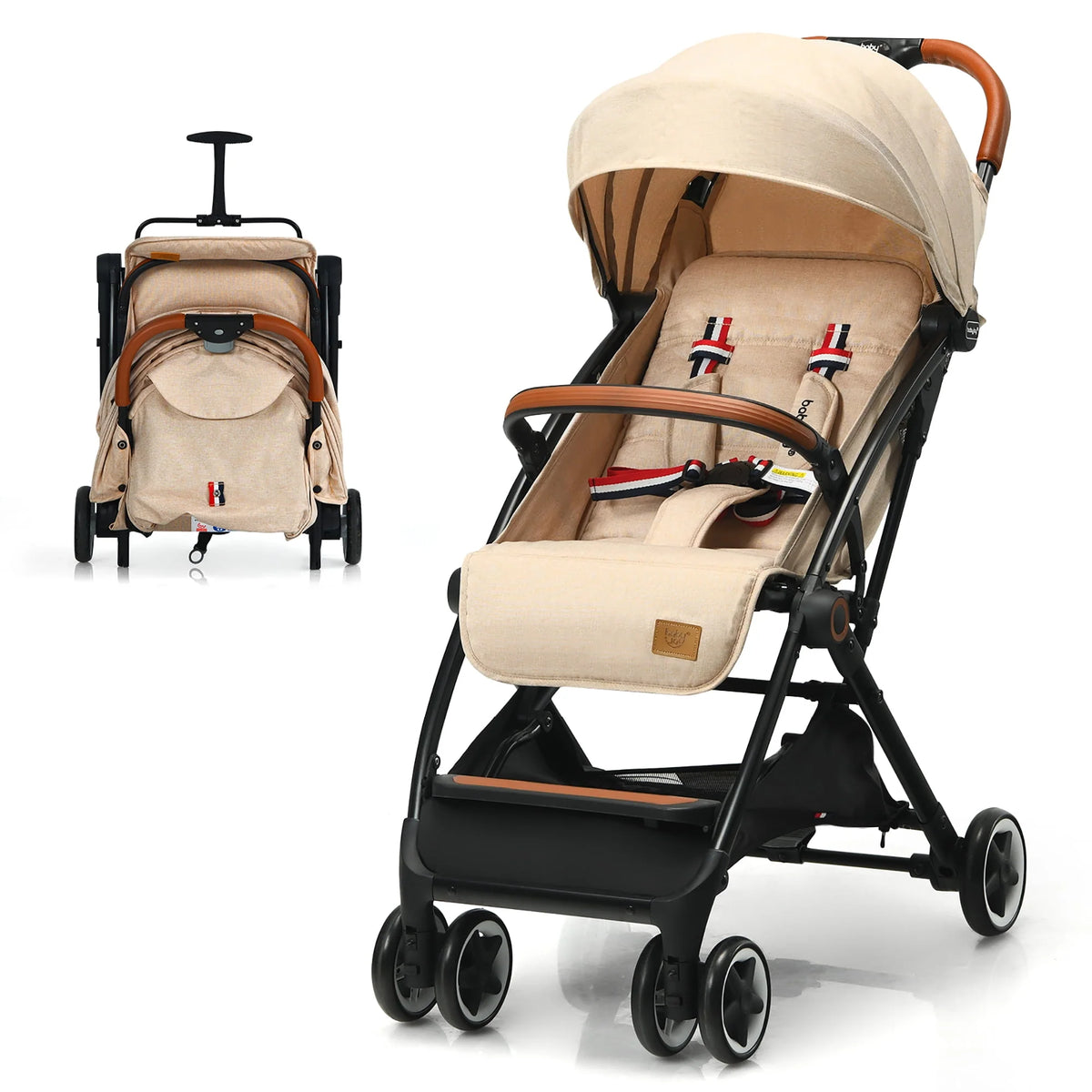 Lightweight Aluminium Baby Stroller with Net J218