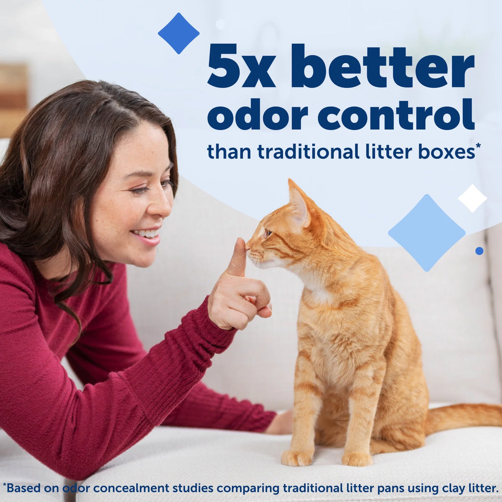 Disposable Cat Litter Trays, Fresh Scent, Silica Crystals, 3-Pack F6276