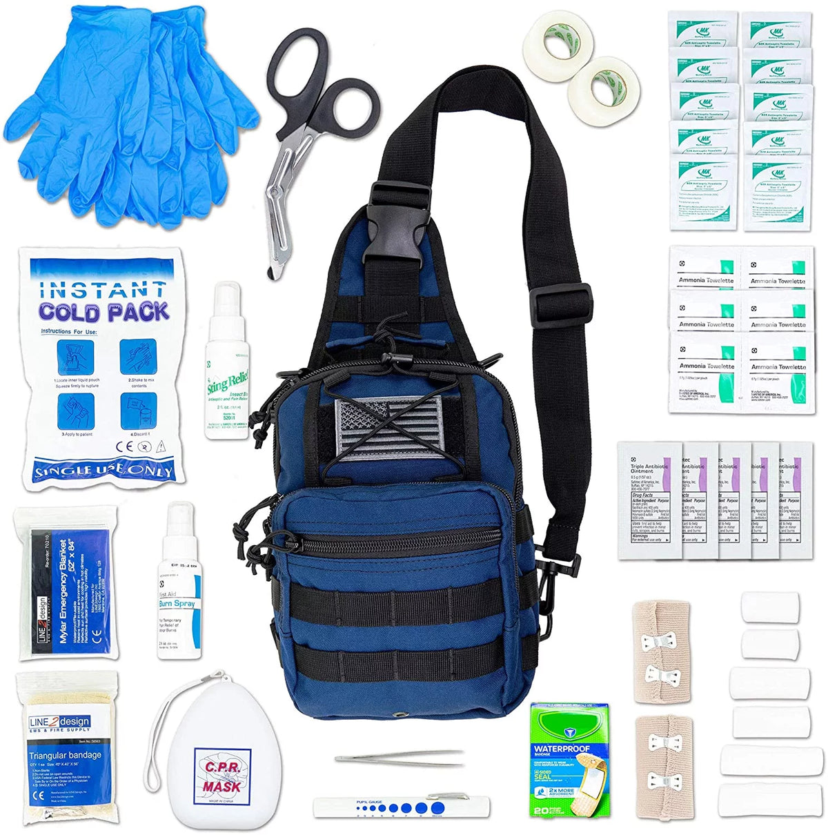 Navy First Aid Sling Backpack Y803635