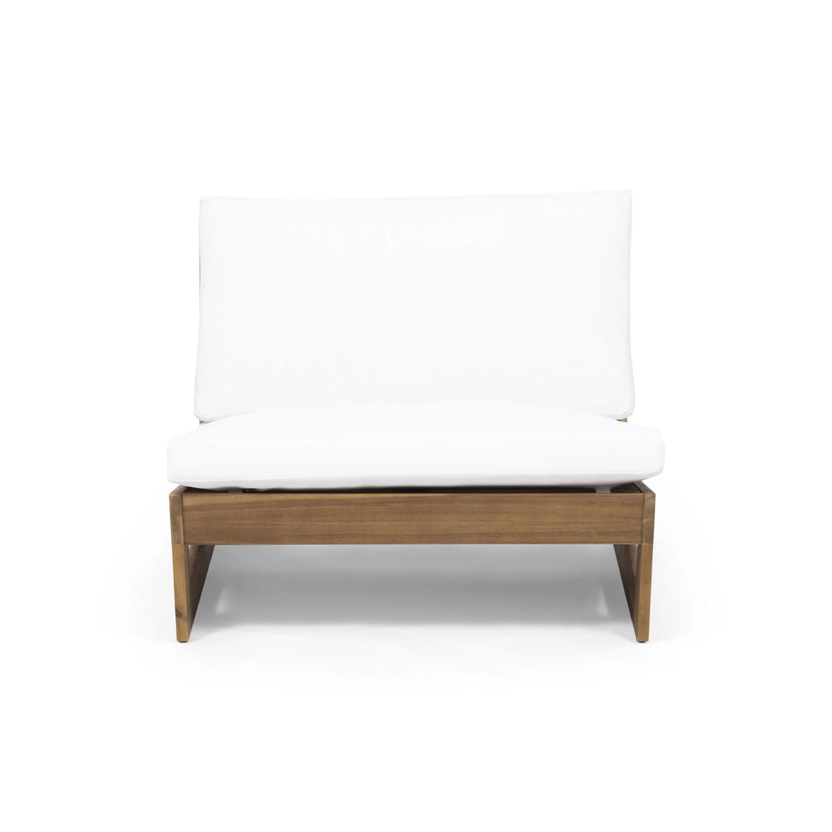 Acacia Wood Outdoor Club Chair with Cushions N419391