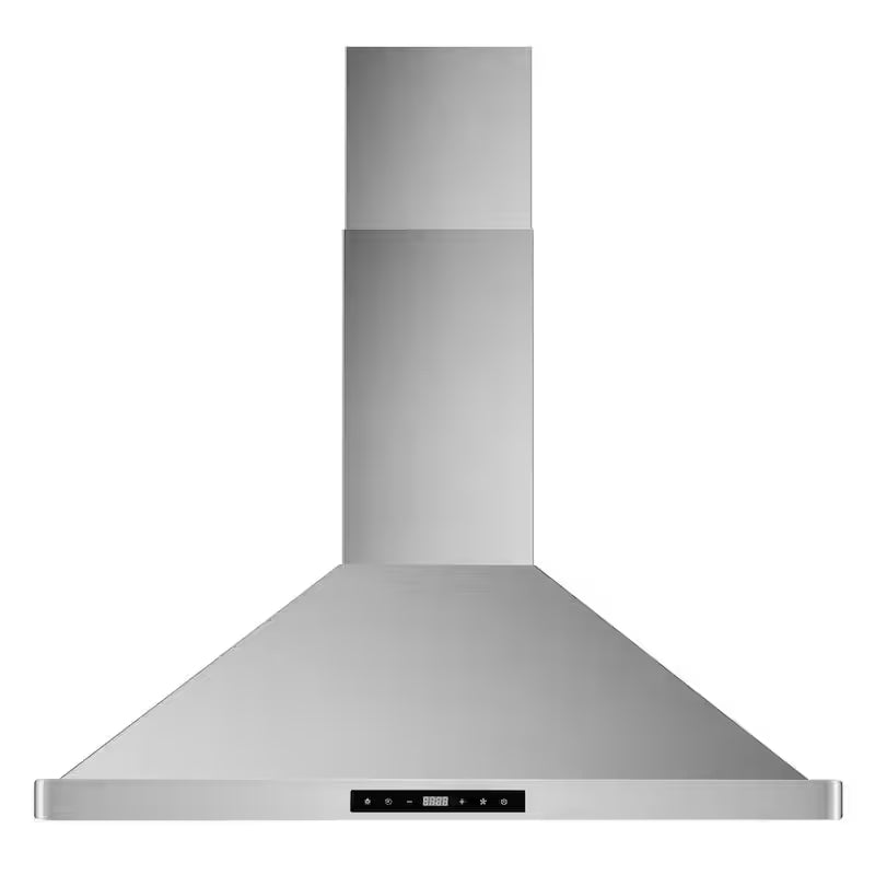 30 in. Stainless Steel Ductless Wall Mount Range Hood with Carbon Filter Kit M327897