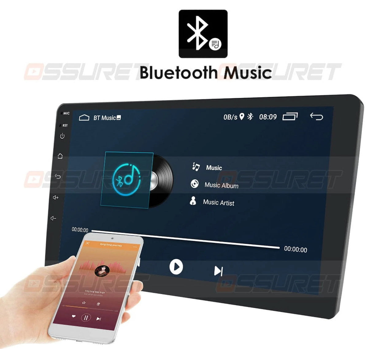 9 Touch Screen 2+32GB GPS Navigation Android 12 Car Stereo Radio R210