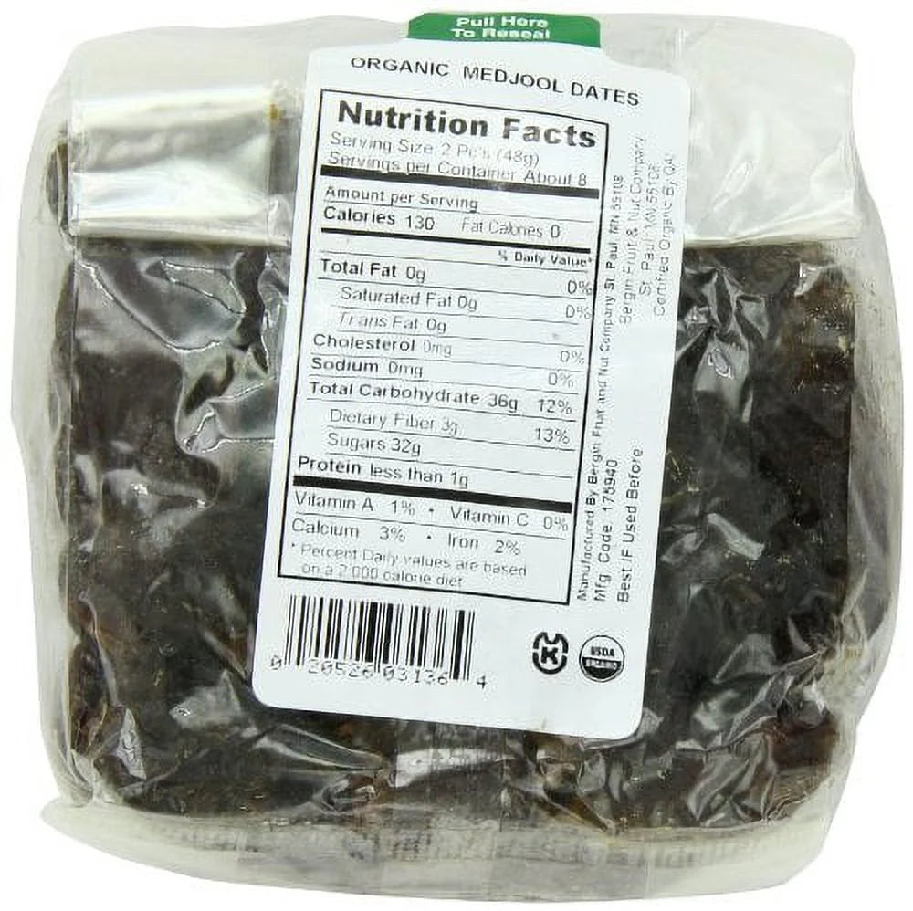 Organic Medjool Dates 14-Ounce Bags Pack Of 2 B62027