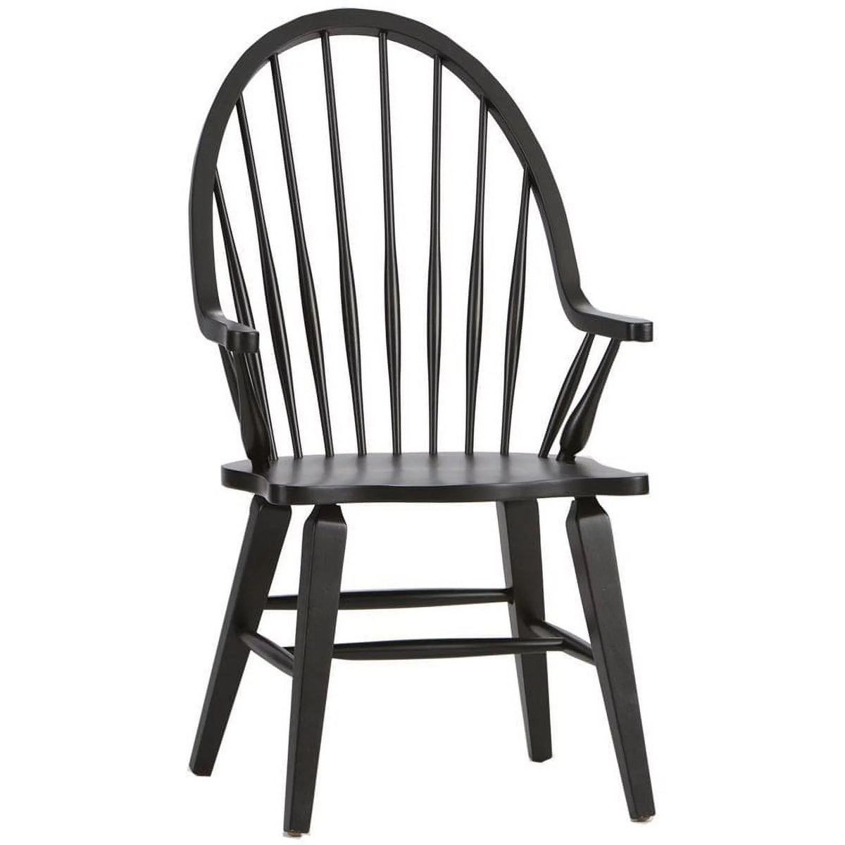 Dark Brown Windsor Back Arm Chair C5289