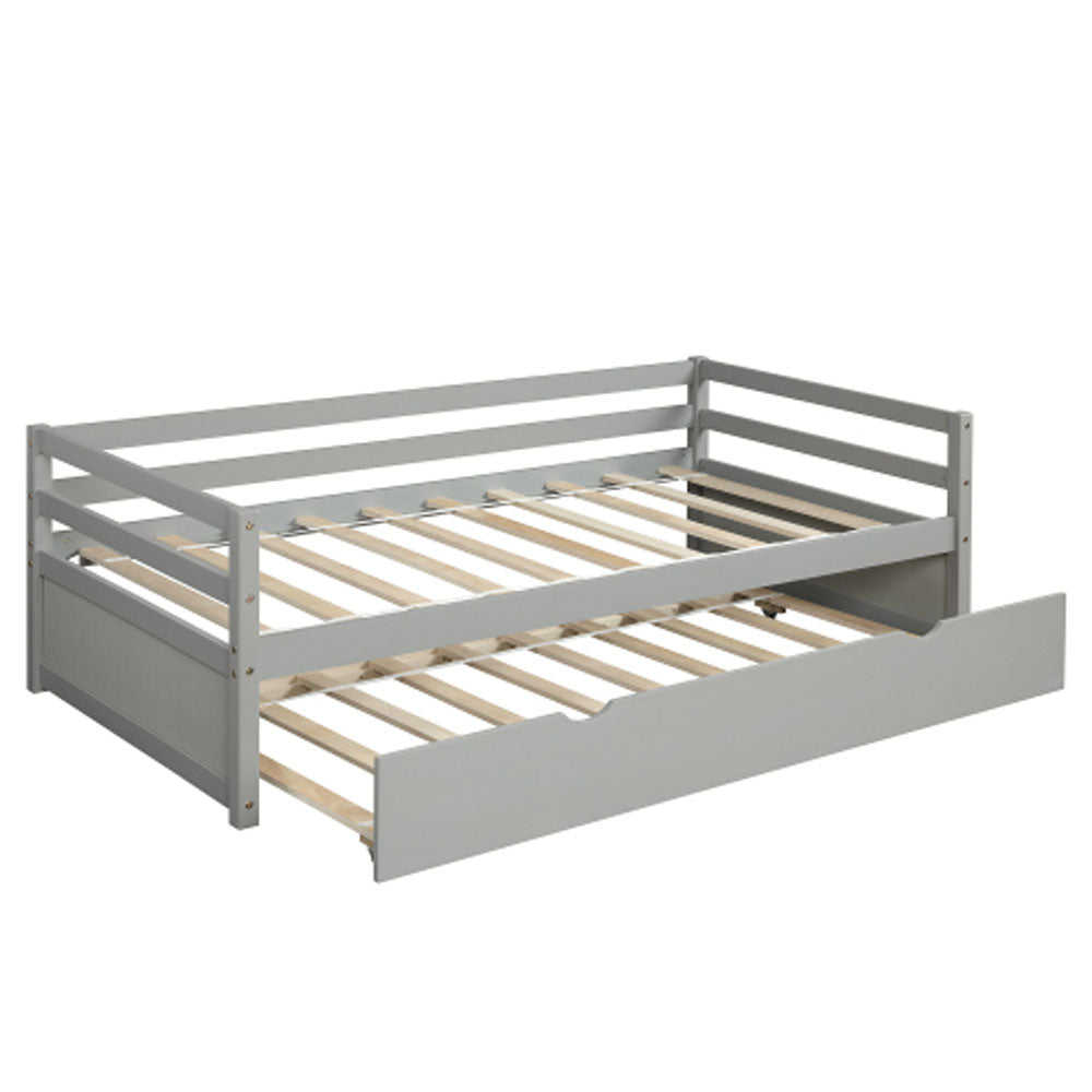 Twin Size Gray Daybed with Trundle X101