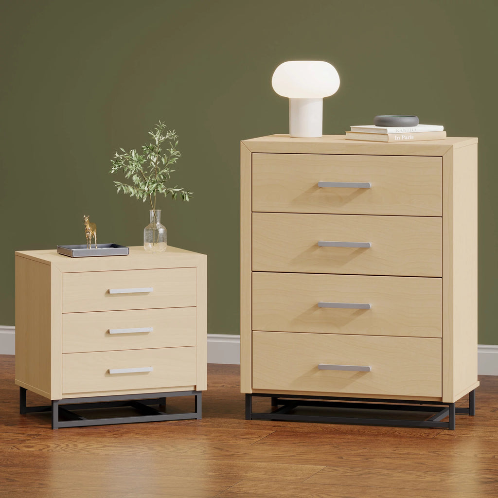 2 Piece 4 Drawer Dresser and Nightstand Set Z2773