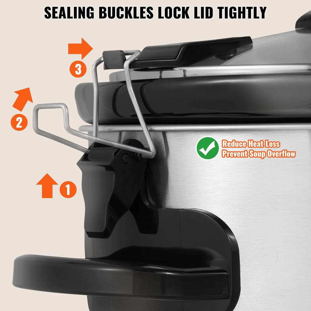 8QT Electric Slow Cooker L137375