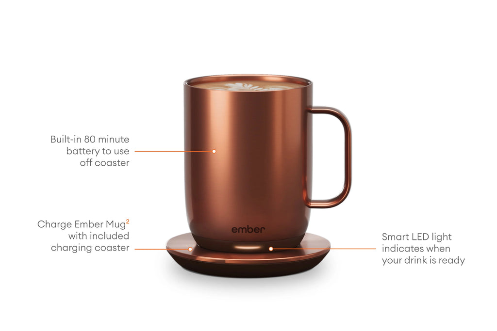 14 oz Black Temperature Control Smart Mug V892