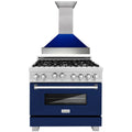 36 Gas Range and Range Hood Appliance Package Q201
