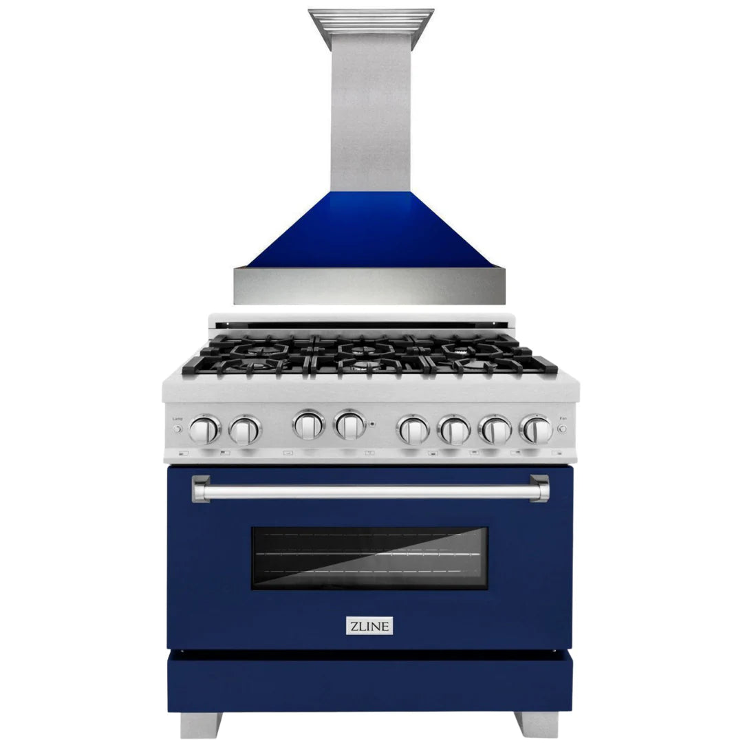 36 Gas Range and Range Hood Appliance Package Q201