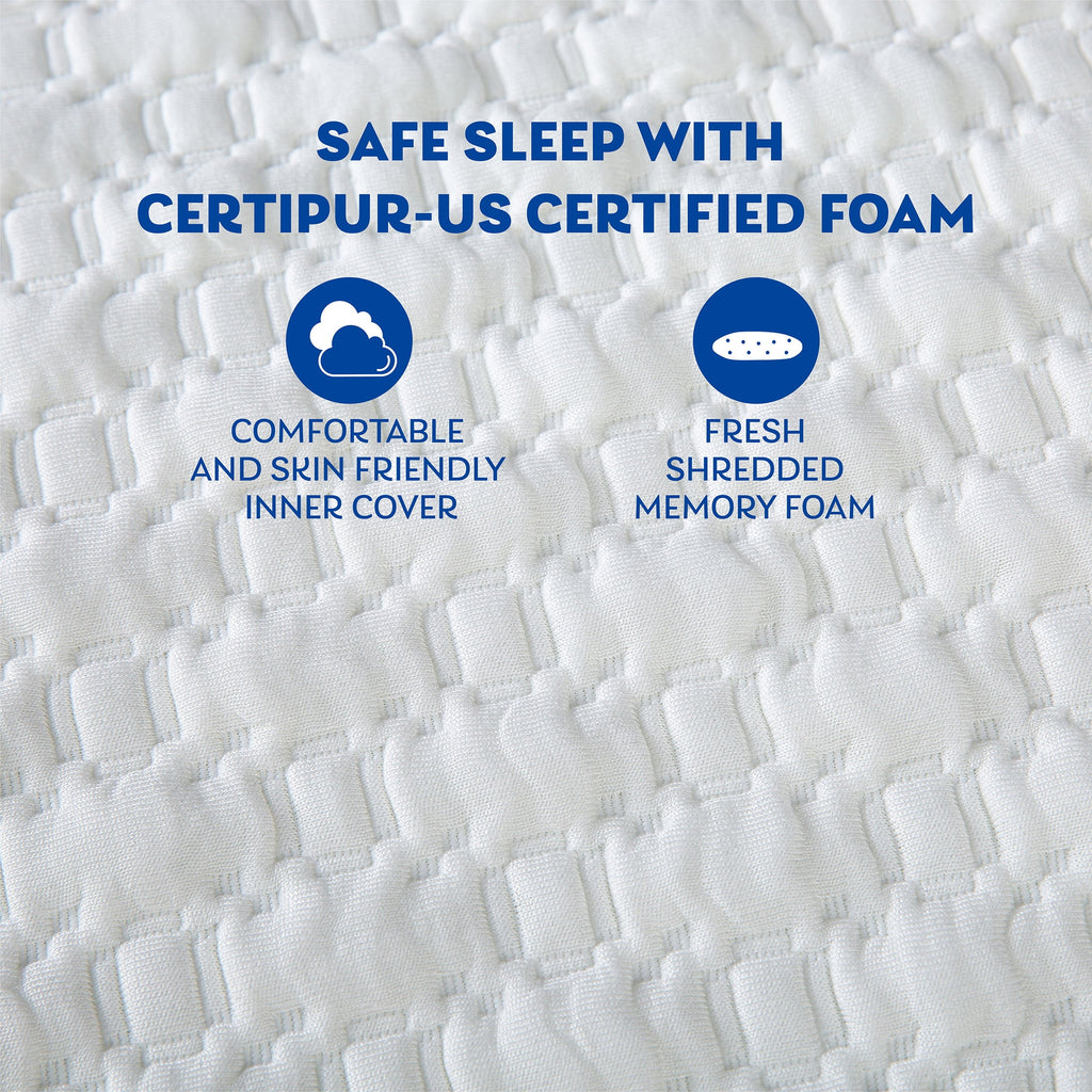 Shredded Memory Foam Bed Pillow Queen Firm Z778