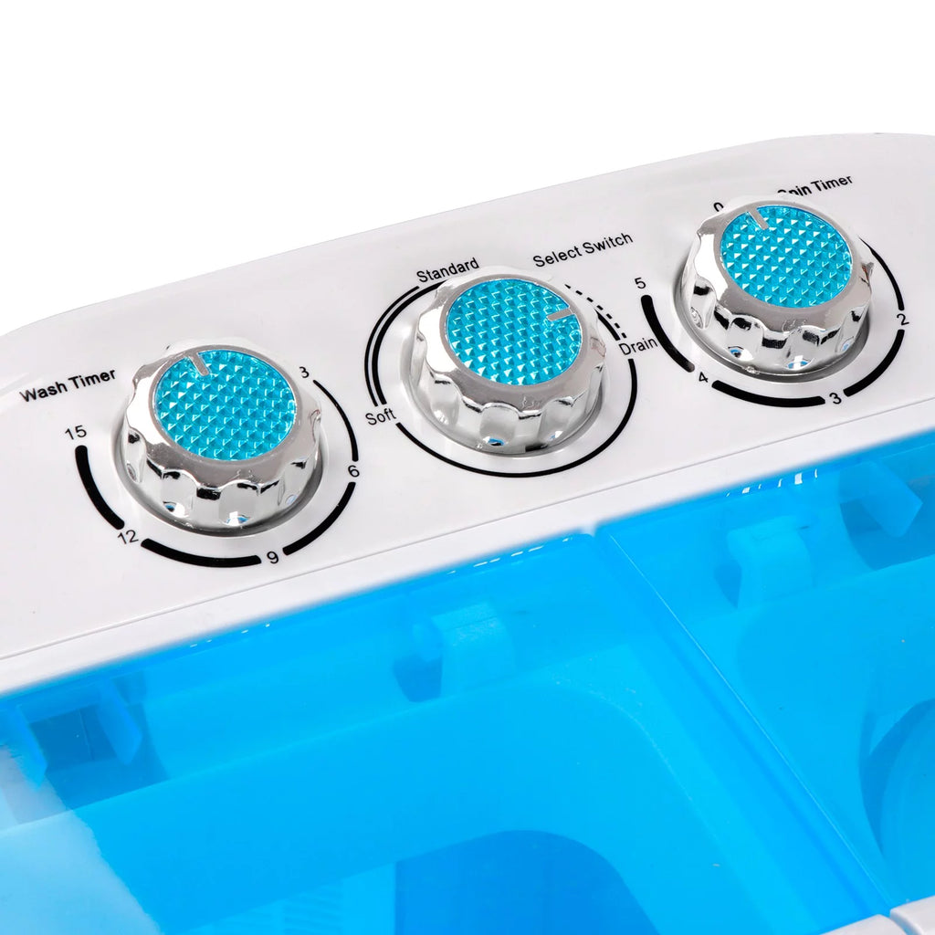 Portable Mini Twin Tub Washing Machine 9.9lbs Capacity M60726