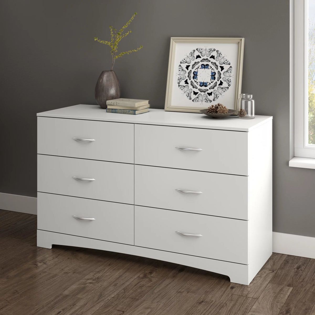 Gray Oak Dresser L36915