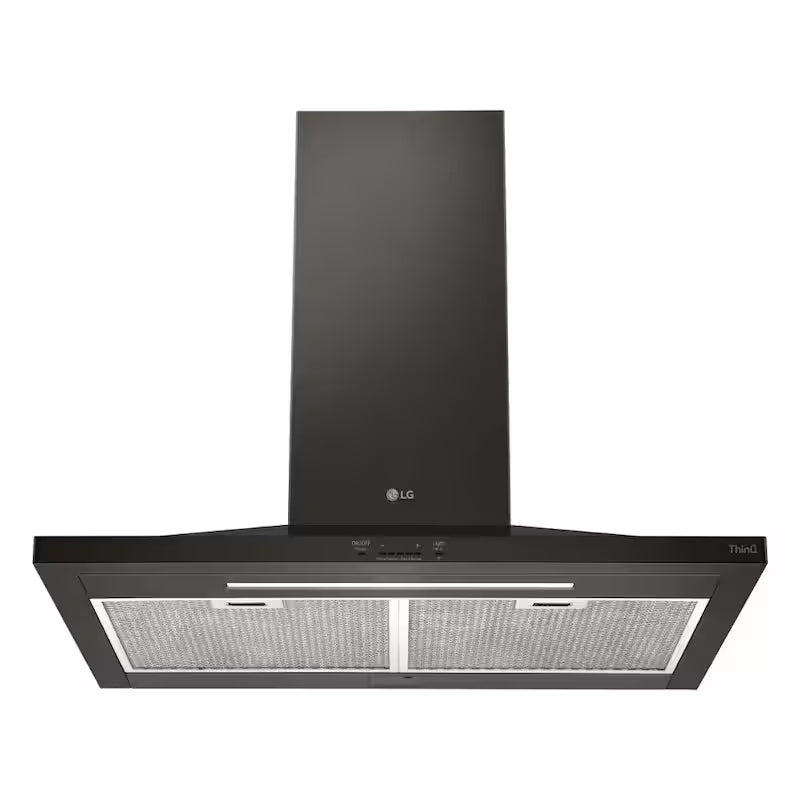 36 in. Smart Wall Mount Range Hood Black Stainless Steel V3023